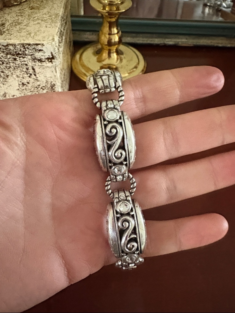 Brighton Sterling-Style Silver Link Bracelet - Picture 3 of 4